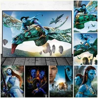 5d diy diamond painting avatar movie poster full drill cross stitch kits pictures of rhinestones embroidery mosaic home decor