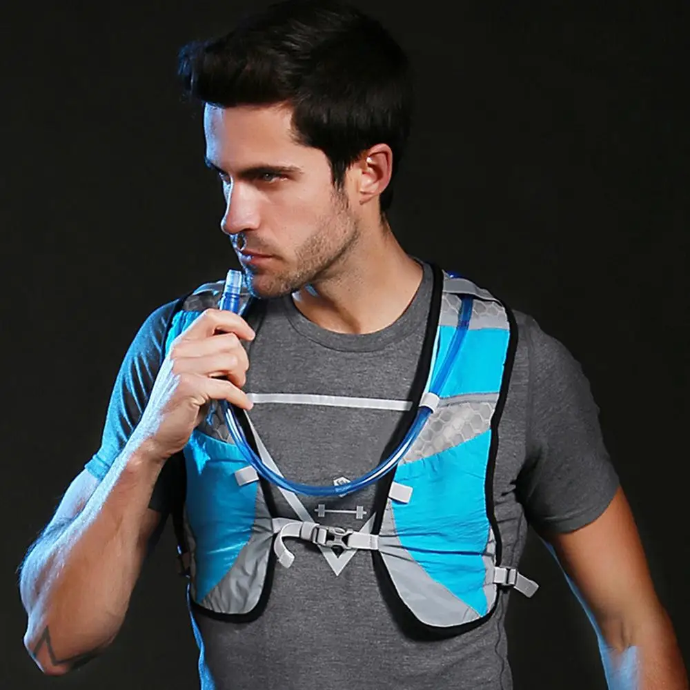 Велосипедный жилет для бега на открытом воздухе регулируемый светоотражающий