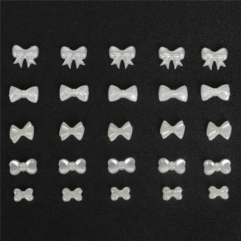 300шт/пакет Бабочка Плоская Закрепка Кабошон Имитация Пластиковая Жемчужина ABS для Ювелирных Изделий, Ремесел, Украшения Для Дома и Телефона