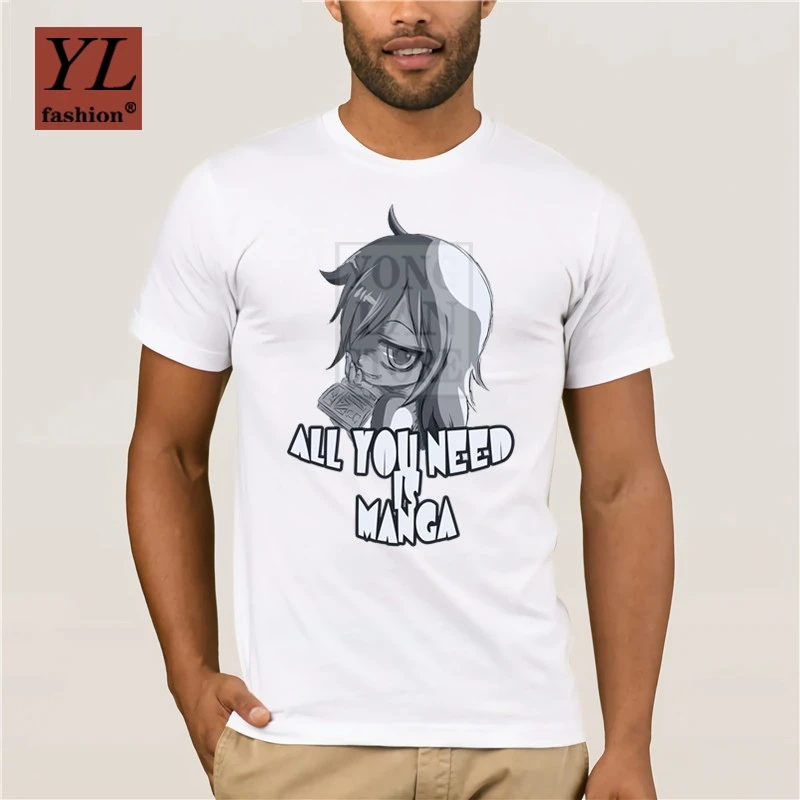 

2020 Fashion Printed Men's T-shirt 100% Cotton All You Need is Manga Casual O-Neck Loose Summer T shirt For Men
