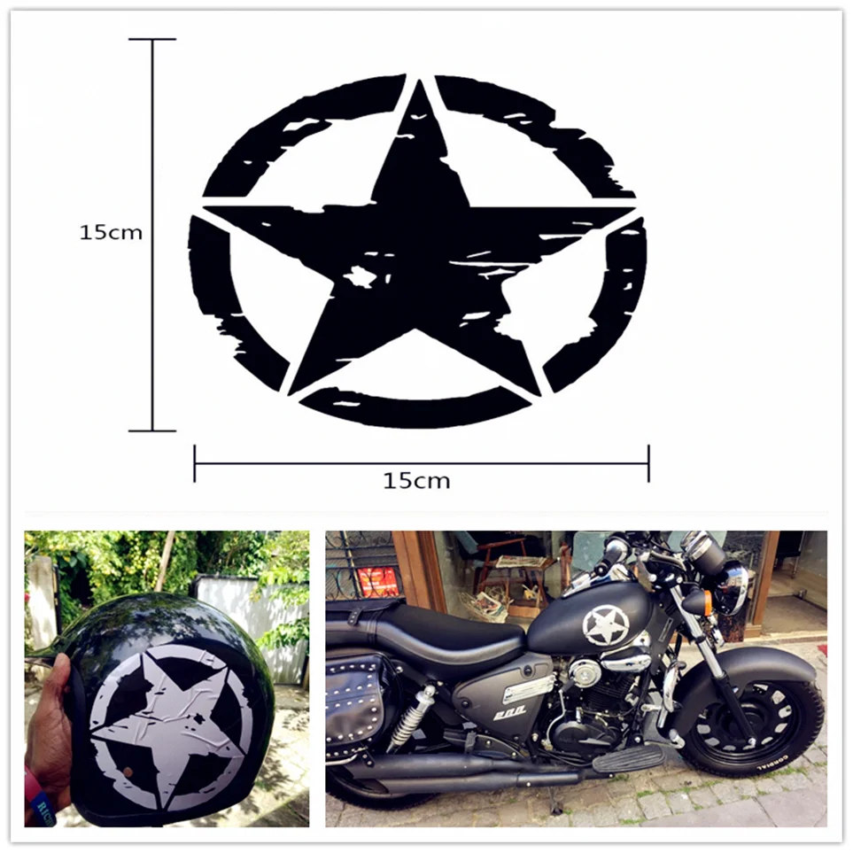 Стильные армейские звезды мотоциклетные наклейки виниловые для Husqvarna TC85 TC125 TE125