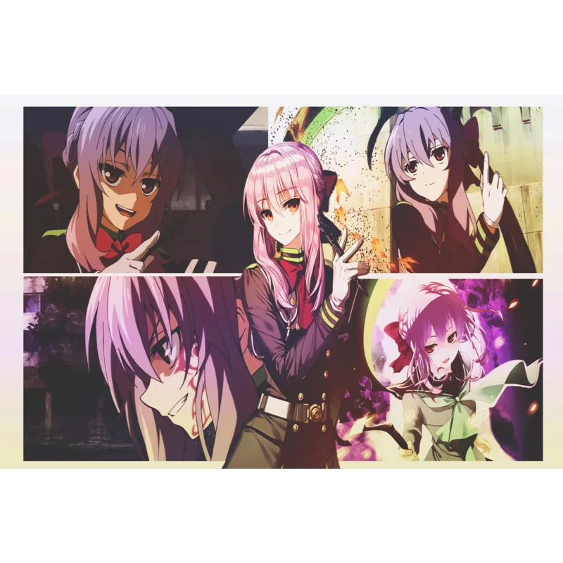 Seraph Of The End Canvas Poster Custom 30x45 Fabric Painting Home Decoration Mariage Cloth Wall Art |