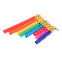 colored set of 8 tuned percussion tubes for orff music teaching enlightment