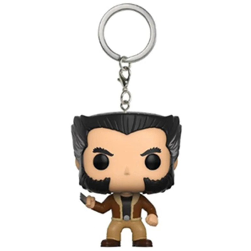 Wolverine Брелок с героями Marvel брелок с Железным человеком милый автомобильный брелок DC Comics брелок с Бэтменом для ключей - Цвет: Wolverine