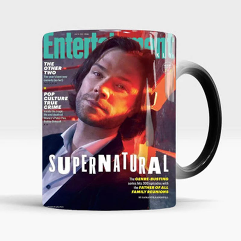 Creative 350ml Supernatural Magic Coffee Mug Sam Dean Castiel Hot Heat Color Changing Ceramic Tea Cup Best Gift For Your Friend | Дом и сад