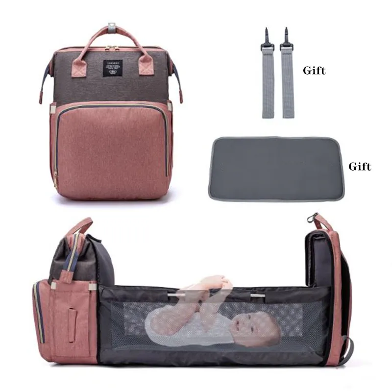 

New Diaper Bag Mummy Bag Backpack Multifunctional Waterproof Baby Bed Bags Maternity Nursing Handbag Stroller Bag Sleep Ship