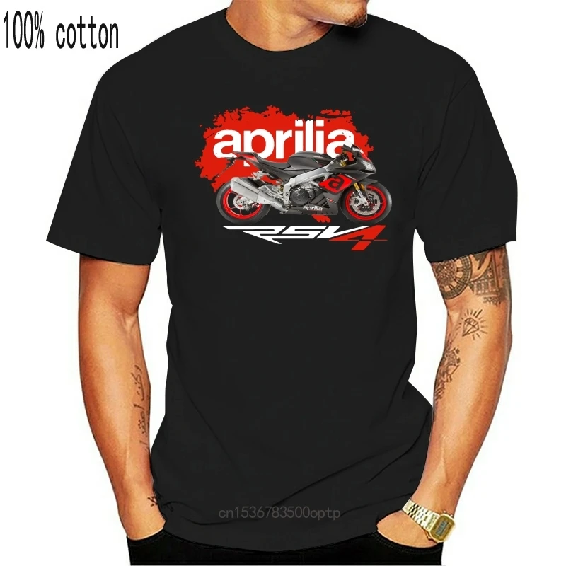 

New Men T shirt Classic Aprilia Rsv4 Motorrad Biker funny t-shirt novelty tshirt women