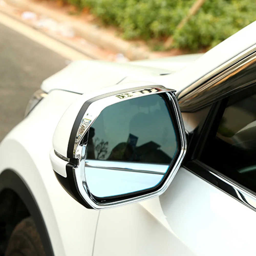 2 шт. ABS полное зеркало заднего вида крышка для Honda CRV 2017 Внешняя защита от дождя