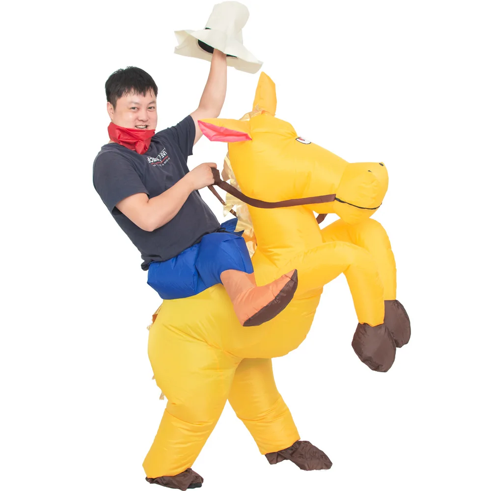 Надувные костюмы JYZCOS в ковбойском стиле лошадь Пурим на Хэллоуин для женщин