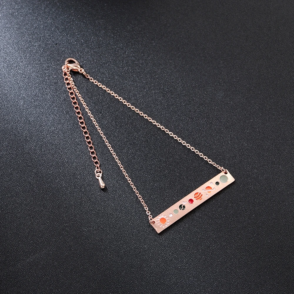 Женский браслет с шармами Todorova милый из нержавеющей стали со звездочками и