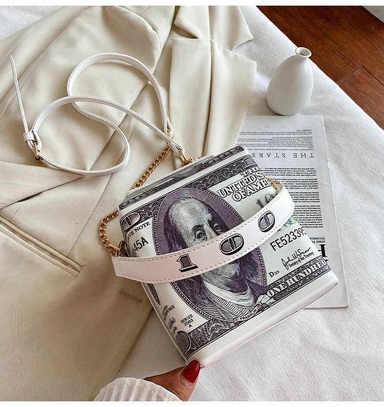 

Women Dollar print PU Leather Handbags For Women