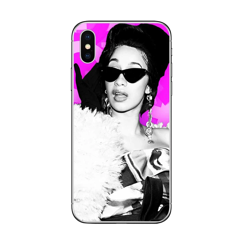 Чехол для телефона ciciber Singer Cardi B iPhone 7 8 6 6S Plus 5 SE XR X XS Max мягкий чехол из ТПУ 11 Pro