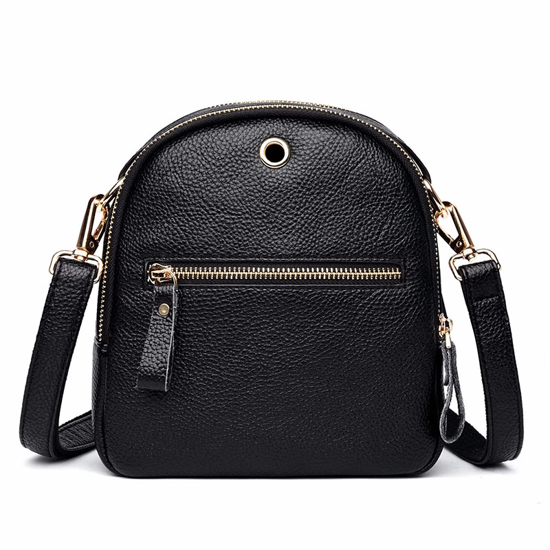 Женские кожаные сумки мессенджеры винтажные Мини через плечо одноцветные клатчи