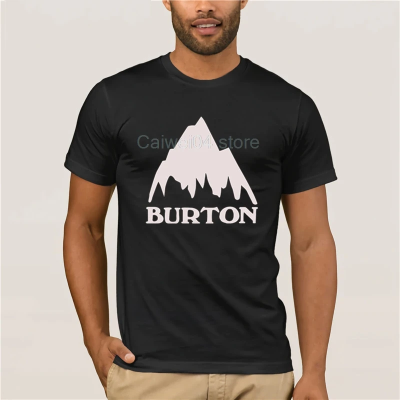 Мужская белая футболка с коротким рукавом Burton Snowboards качественная модная мужская
