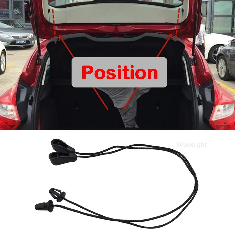 2 шт. черные крепежные ленты Wooeight для полки 4M51A46538AB подходят Ford Focus MK2 II 2004 2008 2009 2010