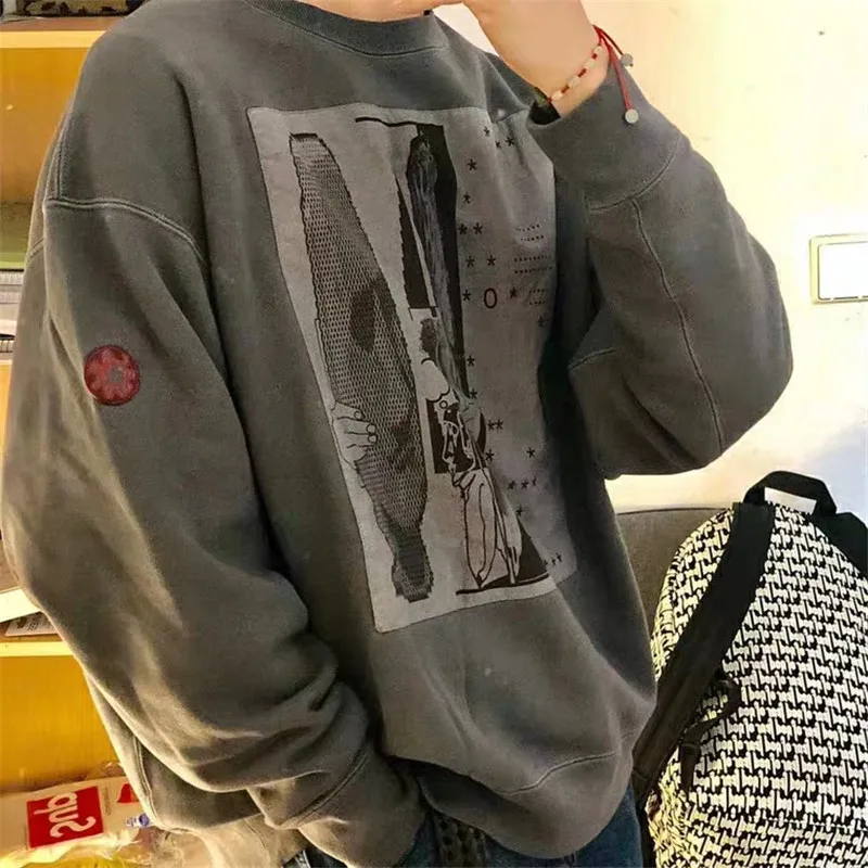 Синяя лента, CAV, EMPT C. E19AW, худи с капюшоном, Ретро стиль, стирается, для пожилых мужчин и женщин, 1:1, высокое качество, CAV, Empt, CAV, EMP, толстовка с капюшоном