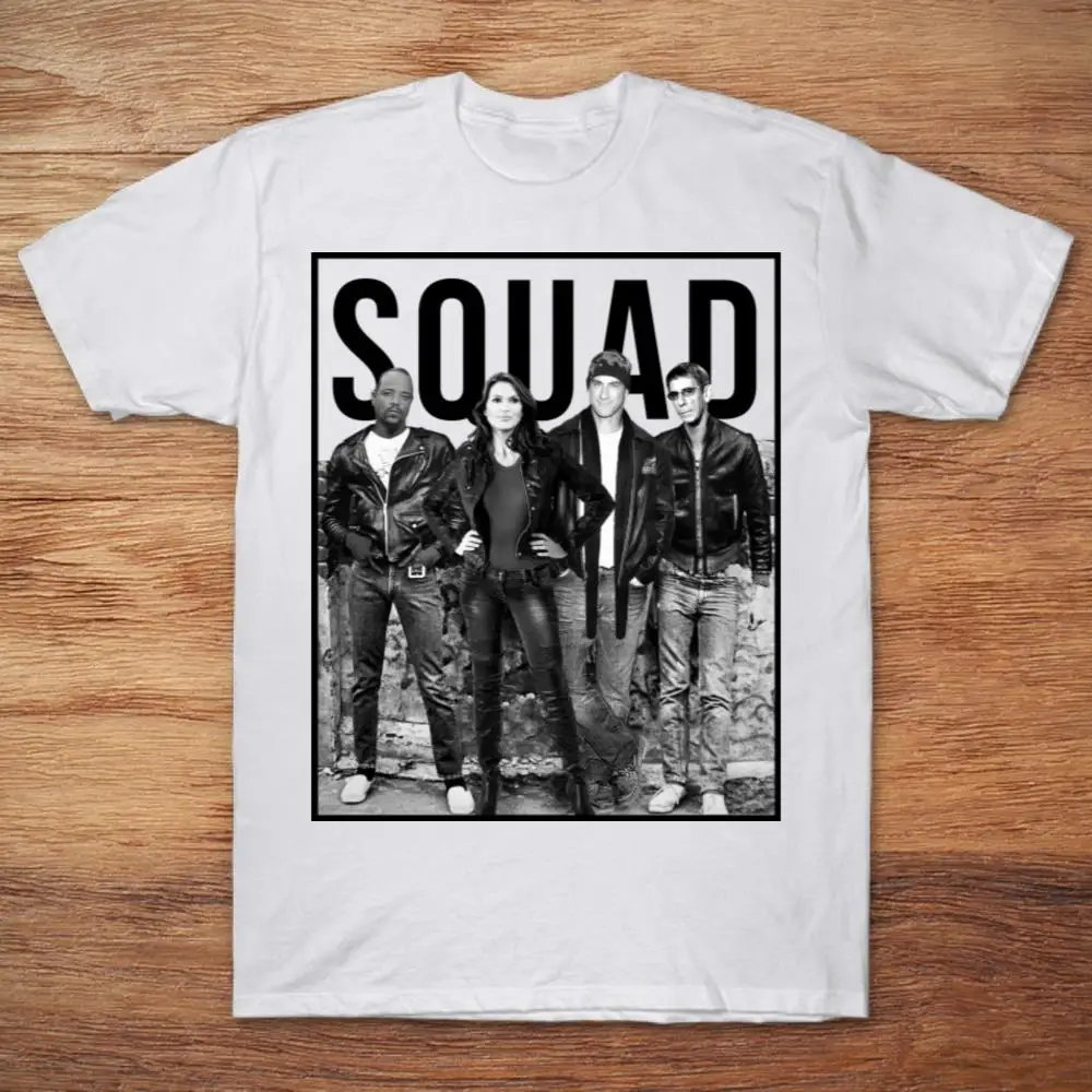 Футболка с надписью Squad Law And Order|Мужские футболки| |