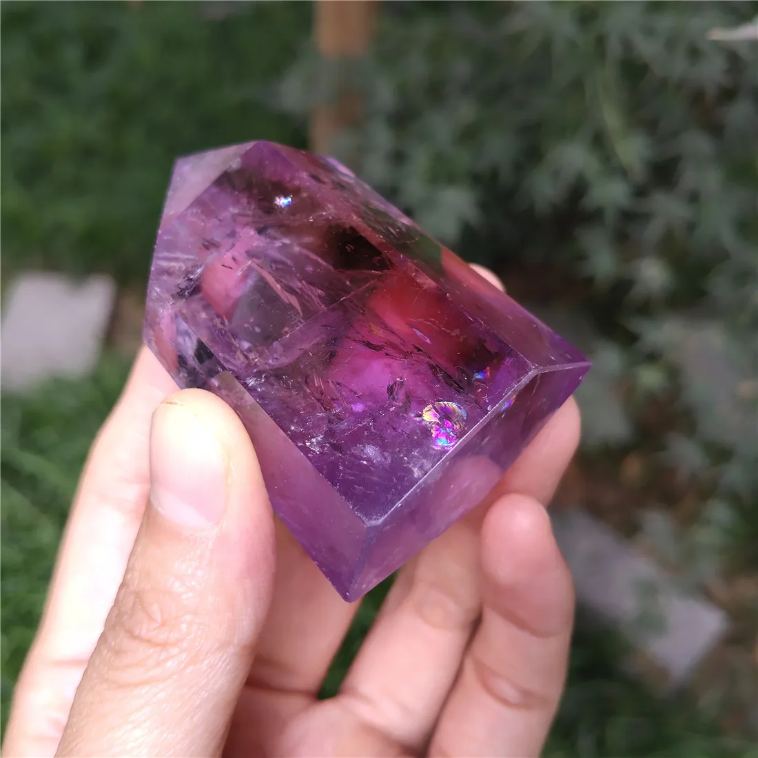 Аметистовый кристалл башня камни кристаллы Wicca камень Islan Декор Пьедра иминерал
