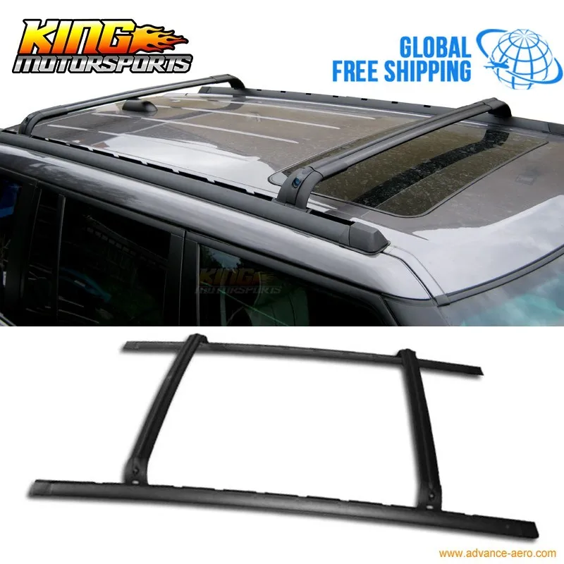 

Подходит 02-12 Land Rover Range Rover L320 HSE Roof Rack OE заводской стиль набор черный глобальная бесплатная доставка по всему миру