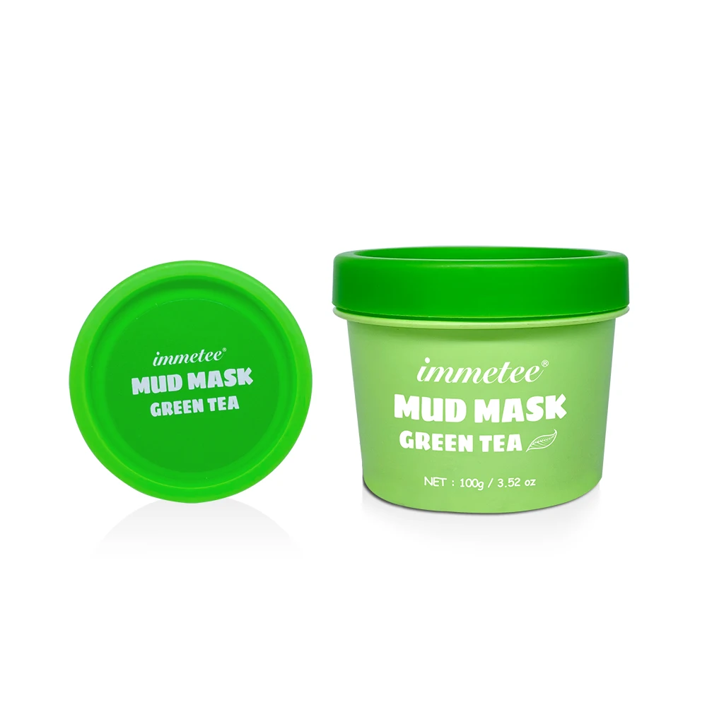 

100g Green Tea Cooling Cleansing Clay Mask Moisturizing Nourishing Deep Facial Clean Mask Remove Blackheads Acne Treatment