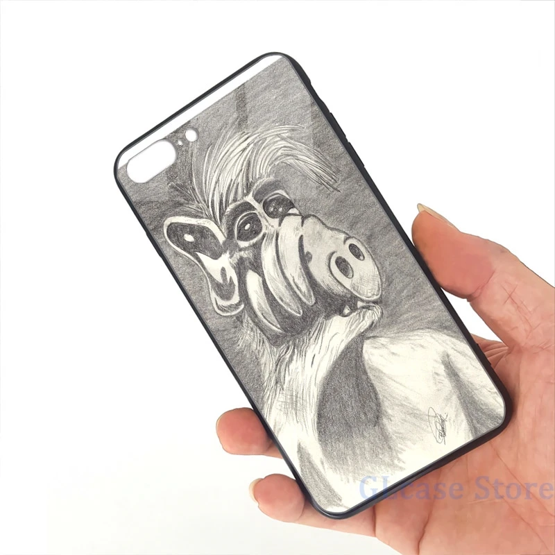 Чехол для телефона ALF(2) iPhone 12 Pro 11 X XR XS Max 8 7 6 6s Plus 5s мягкая стеклянная задняя крышка