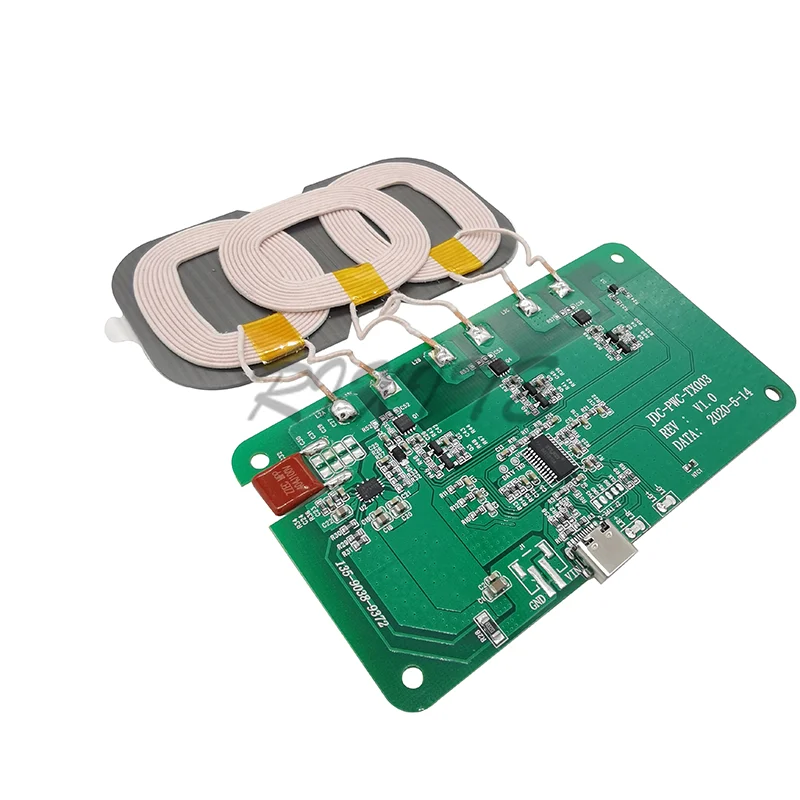 15w20w 12v 5v 2a qi wireless fast charger charging transmitter module circuit board 5w10w15w coil receiver for car iphone free global shipping
