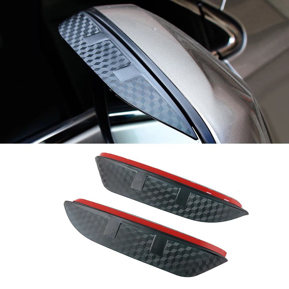 

For Lexus IS 2006-2021 Auto Car Side Rear View Mirror Rain Visor Carbon Fiber Texture Eyebrow Sunshade Snow Guard Cover Shield
