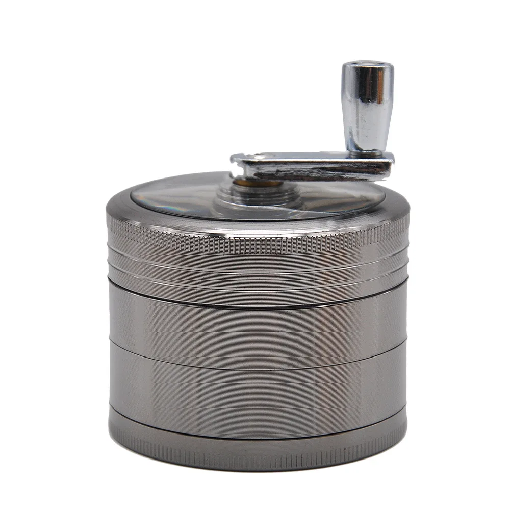 

4-слойная алюминиевая мельница для табака, специй, травы, дым, ручная мельница, опылитель, аксессуары для курения