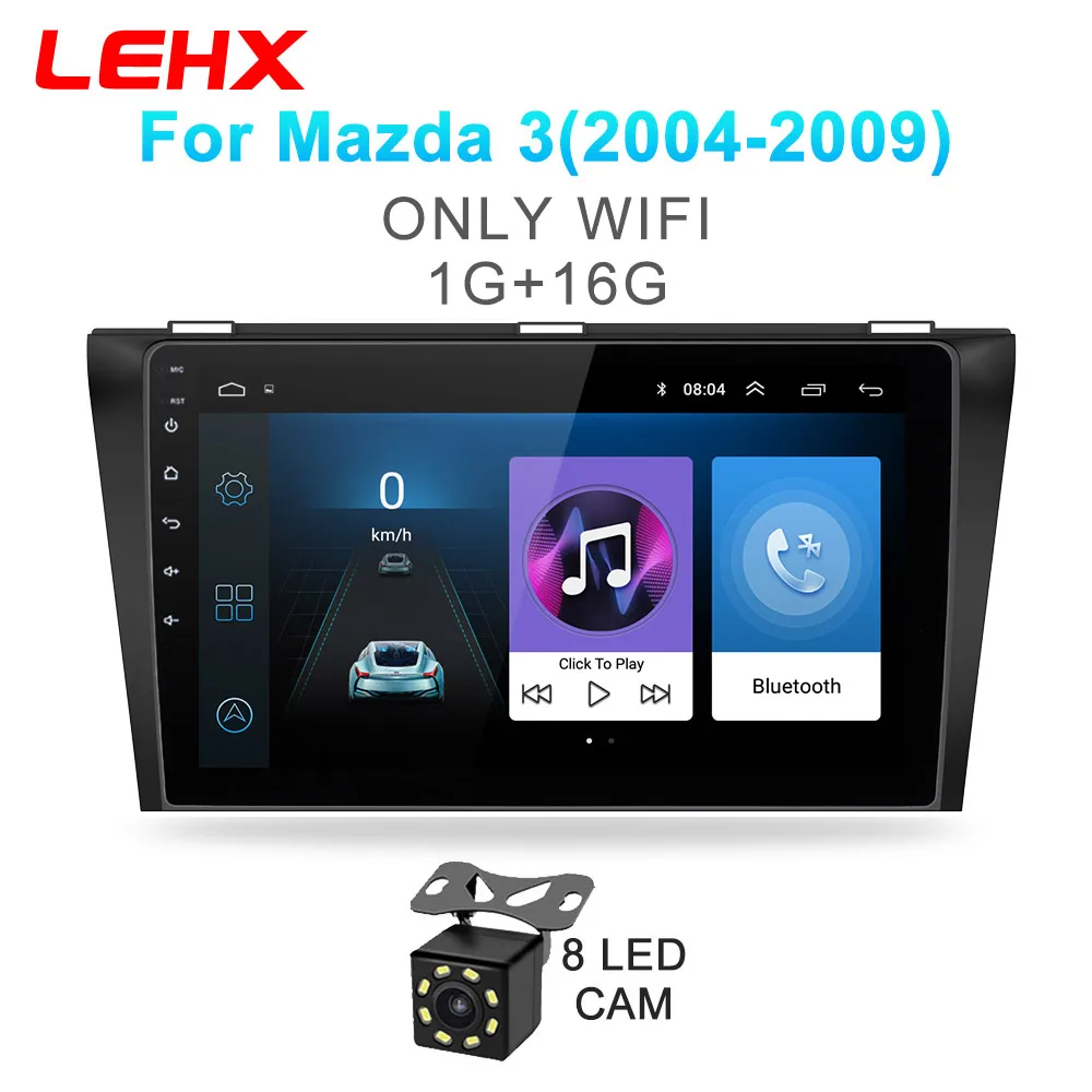 Автомобильный DVD gps android 8,1 автомобильный Радио стерео 2G 32G карта четырехъядерный 2 din Автомобильный мультимедийный плеер для Mazda 3 2004-2013 maxx axel - Цвет: M3-901-CAM