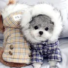 Теплая одежда для домашних животных, для собак, из хлопка, русская зима, утепленное пальто, английские сетчатые толстовки, одежда для маленьких щенков, одежда размера XXL