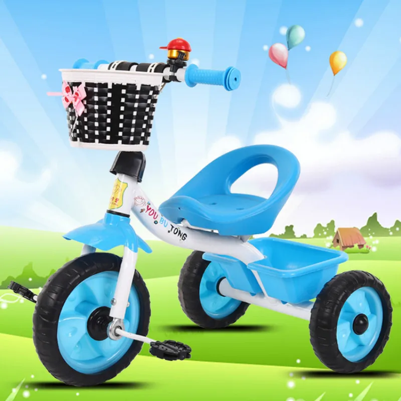 

Portable Ride on Toys Car Children's Tricycle for Kids Bicycle Bike Three Wheels Stroller Child Tricycle Baby Trolley Cart Trike