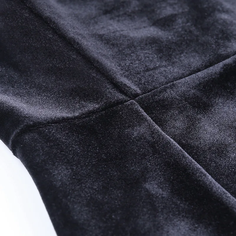 

Elegant Fur Shoulder Dress Femme Backless Split Dress Sexy Lady Skinny High Waist Sleeveless Skinny Party Dresses For Women