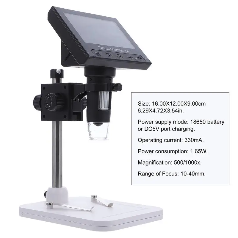 Цифровой электронный микроскоп с увеличительным стеклом высокой четкости 1