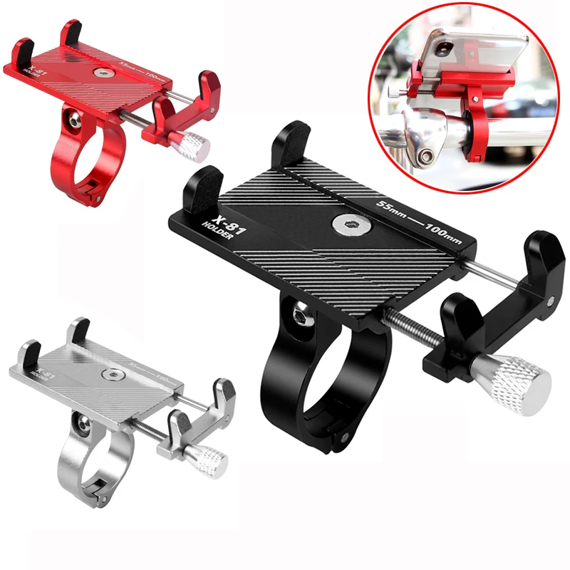 Портативный держатель для телефона из алюминиевого сплава на руль велосипеда