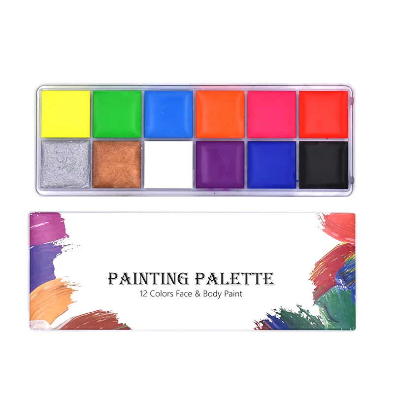 УФ светящаяся масляная краска для Хэллоуина 12 цветов флуоресцентная неоновая