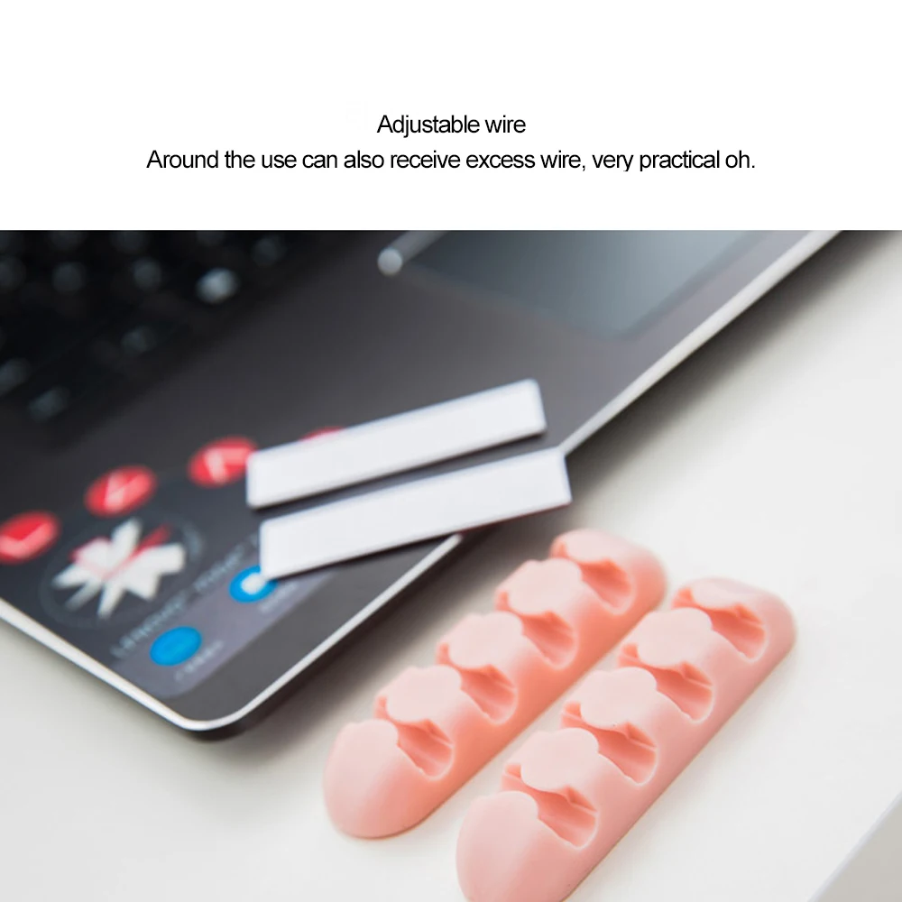 Usb-держатель для намотки кабеля органайзер мыши зажим управления проводным