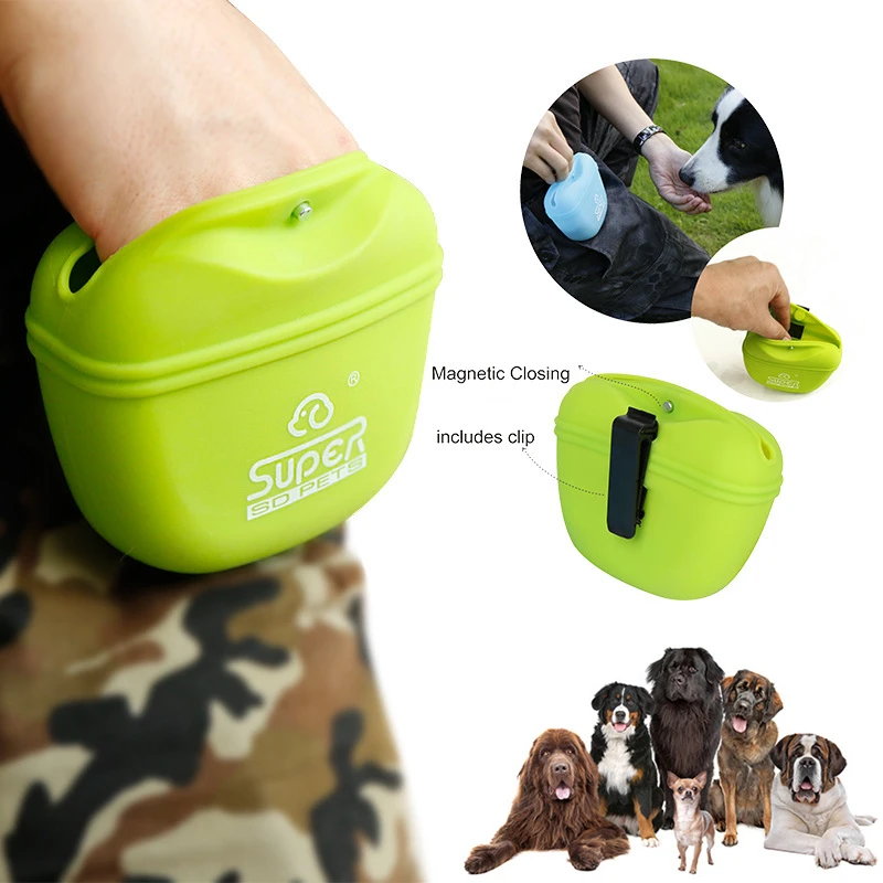 

Dog Training Bags Out Food Utensils 3Colors Outdoor Snack Box for Pet Supplies for Small Large Dogs Silicone Agility Equipment