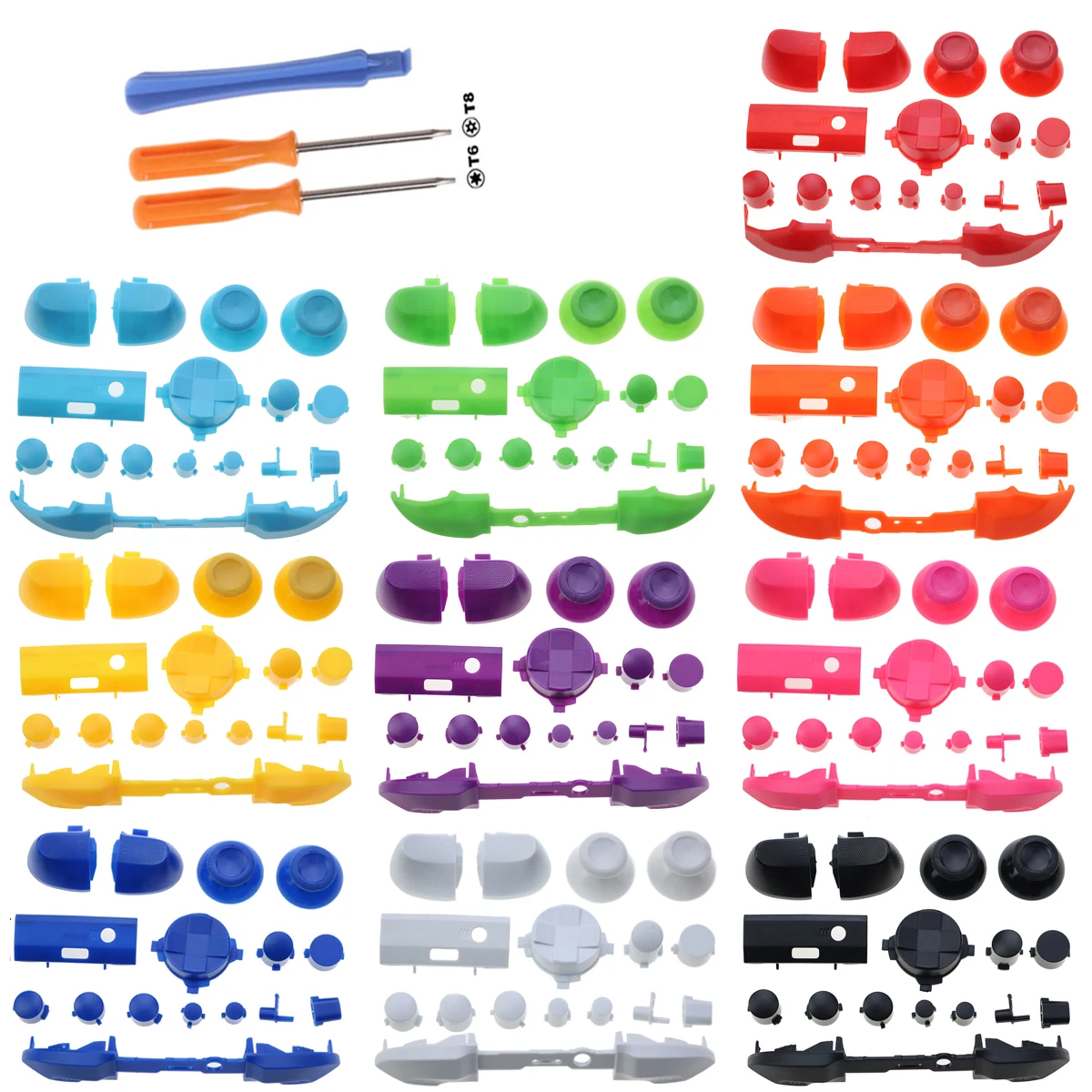 

LB RB LT RT Bumpers Triggers D-pad ABXY Start Back Share Key Repair Buttons For Xbox Series S & Xbox Series X SX SS Controller