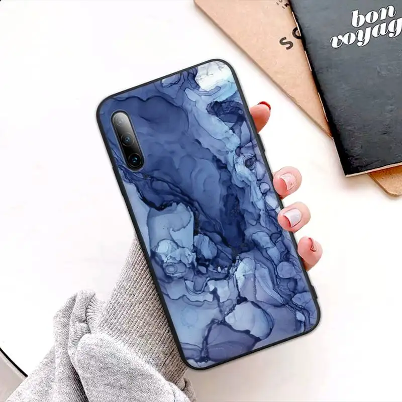 

Watercolor Marble Pattern Black Silicone Phone Cover Case For Redmi Note 6 8 9 Pro 10 9s 8t 7 5A 5 4 4x