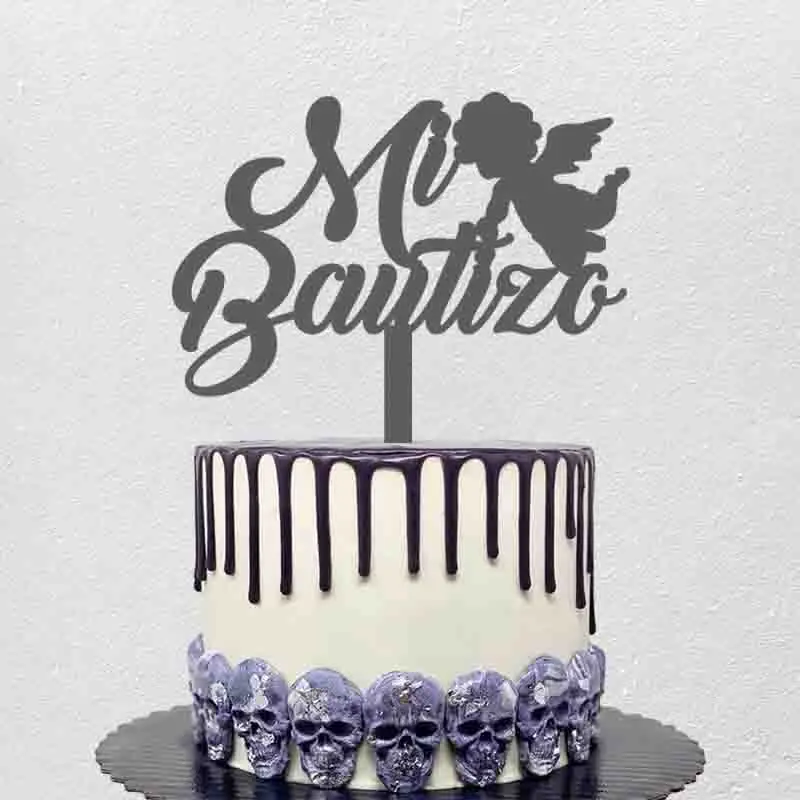 

Spain Baptism Cake Topper Spanish Mi Bautizo For Kids Baptism Party Cake Decoration