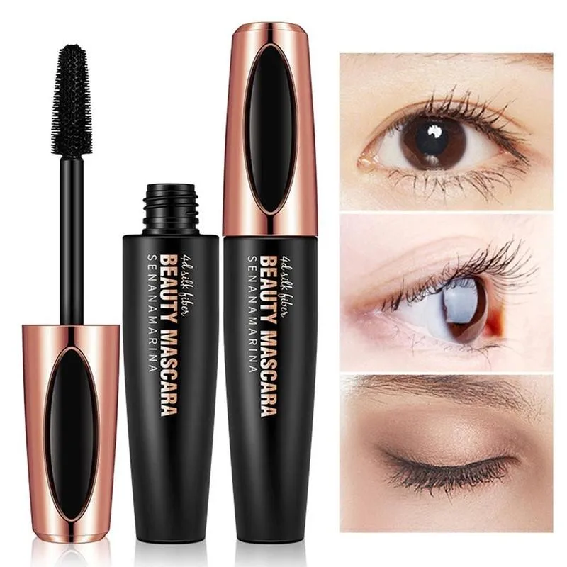 

4D Eyelash Mascara Professional Makeup Extension Volume Long Quick Dry Waterproof Black Mascara