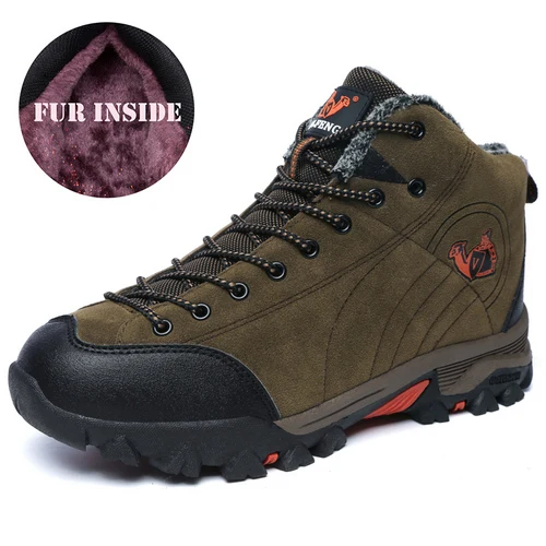 558FUR Brown Мужские и женские классические уличные спортивные ботинки до лодыжки, походные ботинки унисекс для скалолазания, треккинговые ботинки, пара повседневных кроссовок, новинка,, обувь - Цвет: 558FUR Brown