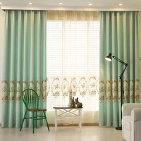 pastoral curtains for living room bedroom drapes custom red semi light window curtain voilage rideaux chambre