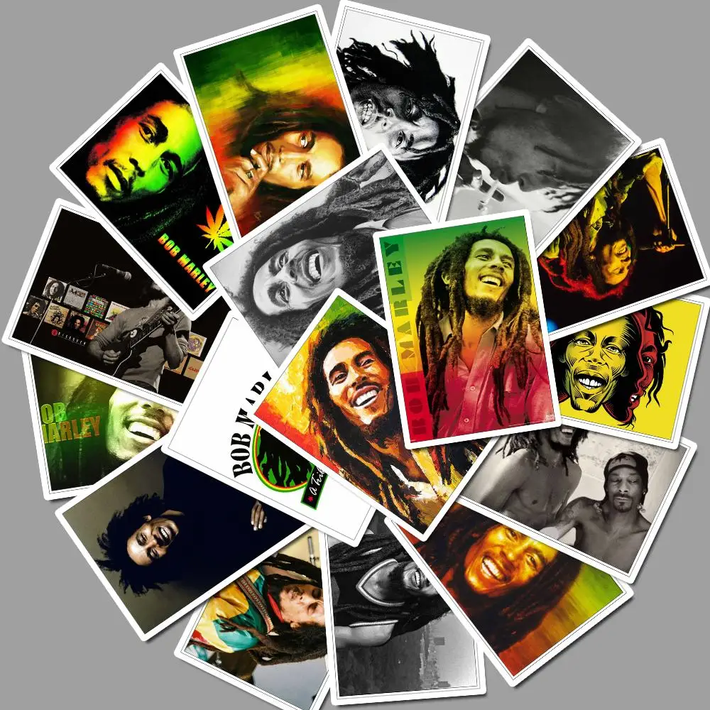 A010-25pcs 25 шт. Bob Marley стикер s Pack музыкальная наклейка для самодельный скейтборд мотоцикл багаж ноутбук стикер с рисунком из мультфильма наборы - Цвет: A010-25pcs