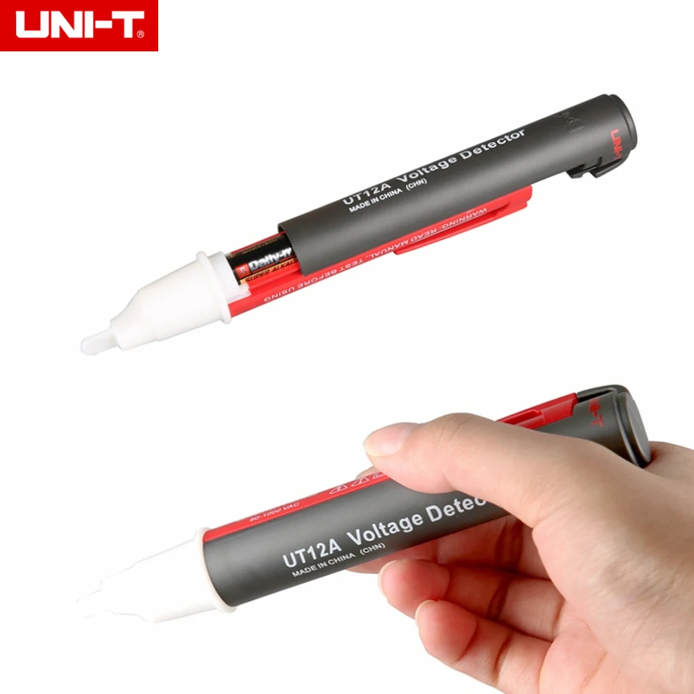 UNI-T UT12A/UT12B/UT12C Бесконтактный детектор напряжения тестер звуковой светодиодный