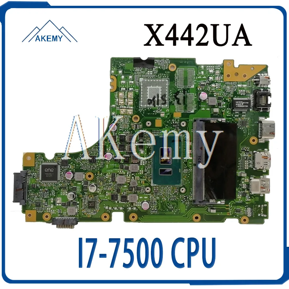 

Akemy For Asus X442 X442U X442UA X442UR X442UQ X442UQK X442UQR Laotop Mainboard X442UA Motherboard with I7-7500 CPU