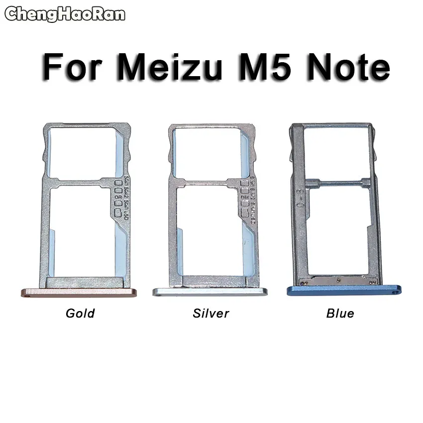 ChengHaoRan для MEIZU M5 M5S M6 Note держатель лотка для sim-карты запасные части слот для sim-карты держатель адаптеры для Meilan 5 5S 6