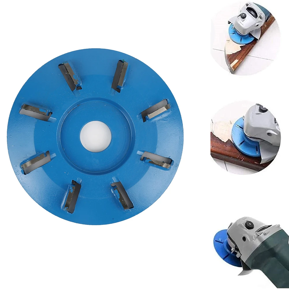 

90mm Diameter 16mm Bore Rotary Planer Woodworking Turbo Tea Tray Digging Wood Carving Disc Tool Milling Cutter 8 Teeth