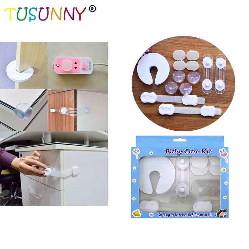 TUSUNNY 13 шт./партия многофункциональный набор для детской безопасности Детская безопасность продукт дверная пробка шкаф и ящики замки разъем питания крышка