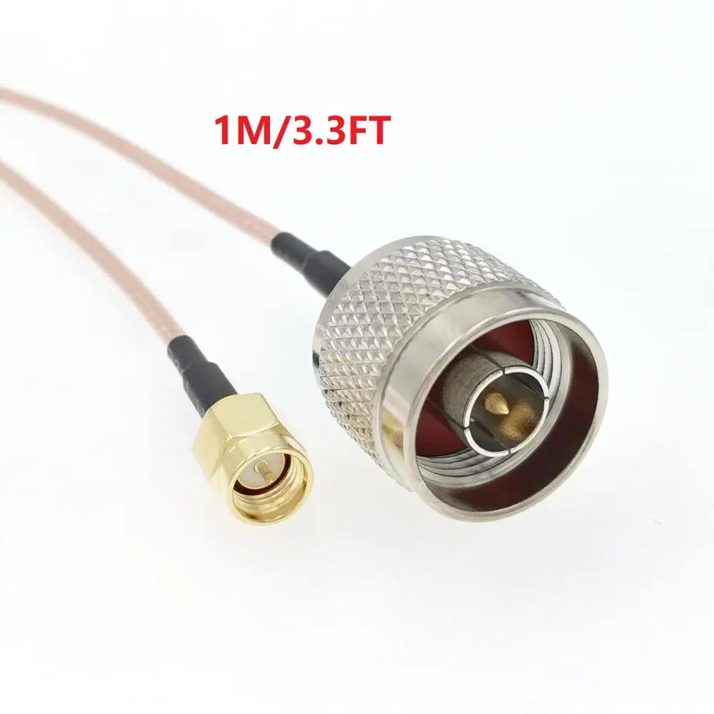 N образный штекер SMA RG316 WiFi антенный адаптер коаксиальный отрезок кабель 20 см 100